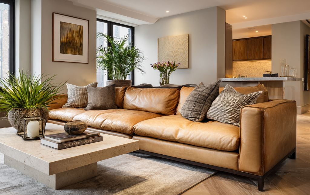 High-quality sofa demonstrating long-term value and investment perspective