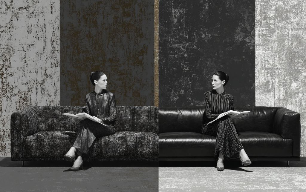 Balanced living room design combining style, comfort and practicality