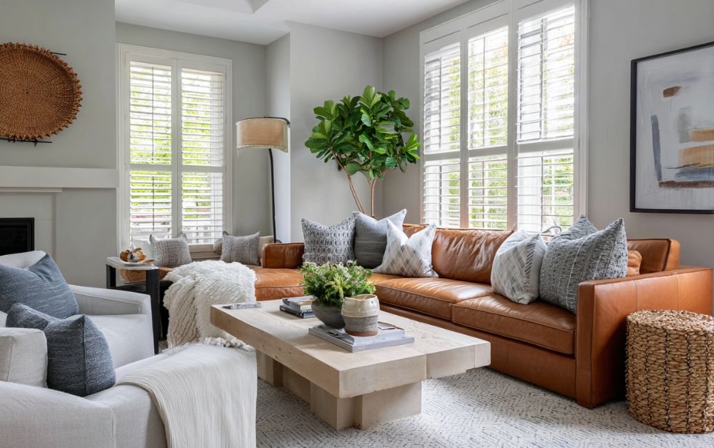 Leather vs fabric sofas comparison for families with children