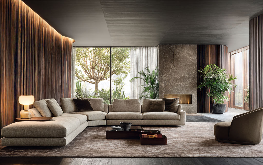 Bespoke joinery and luxurious living room design by FCI London.