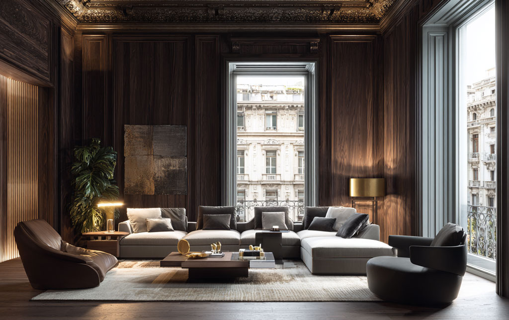 Bespoke joinery in London luxury interior