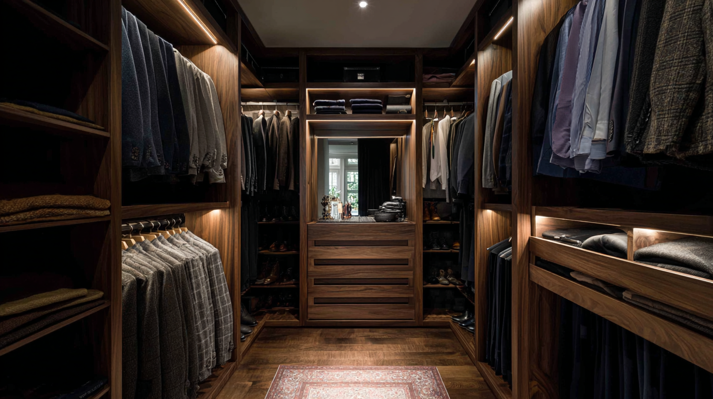 Bespoke bedroom fitted wardrobes in a London luxury property
