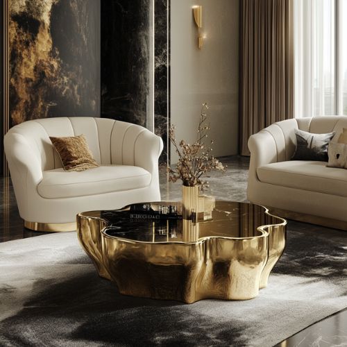 10 Best Gold Metal Coffee Tables That Designers Recommend