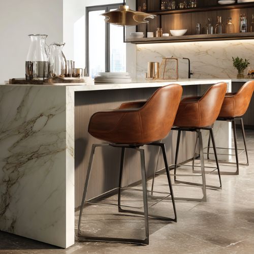 8 Italian Leather Bar Stools That Define Sophistication