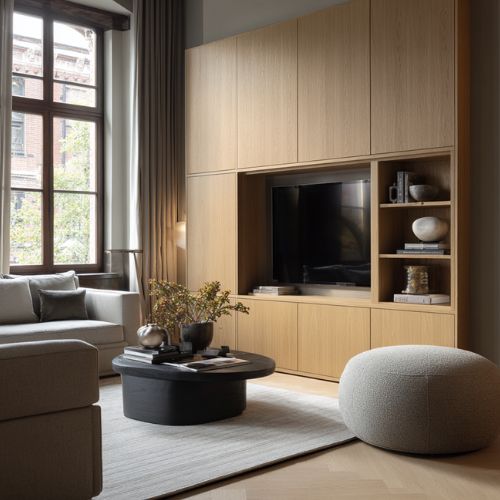 Concealed TV Cabinet with Storage for Elite Homes