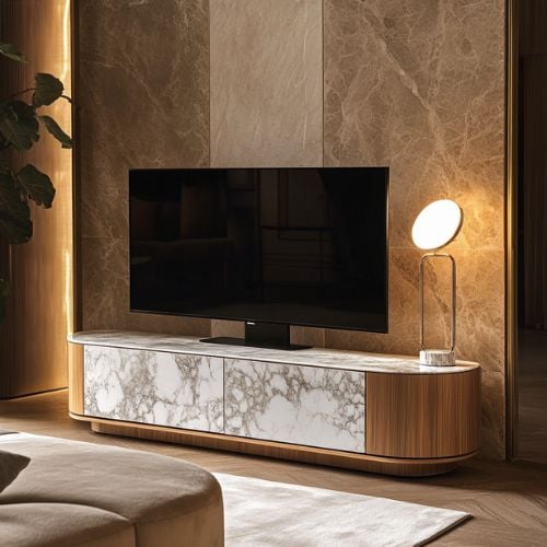 Corner TV Units for 55 Inch TV: Luxury Material Guide