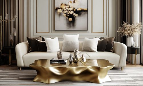 10 Best Gold Metal Coffee Tables That Designers Recommend
