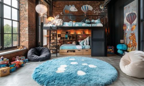 Layering Blue Carpets and Rugs: 7 Tips from Design Experts