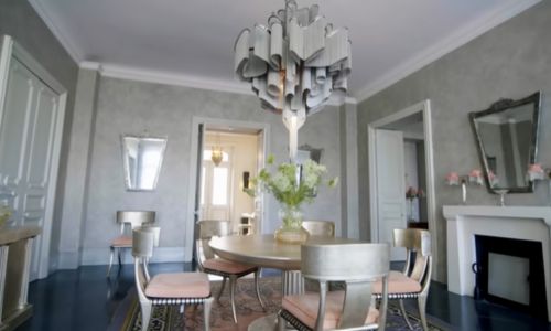 Stream Chandelier by Terzani & Karl Lagerfeld’s Paris Home