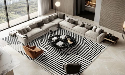 Styling White and Black Rugs: Timeless Interior Ideas