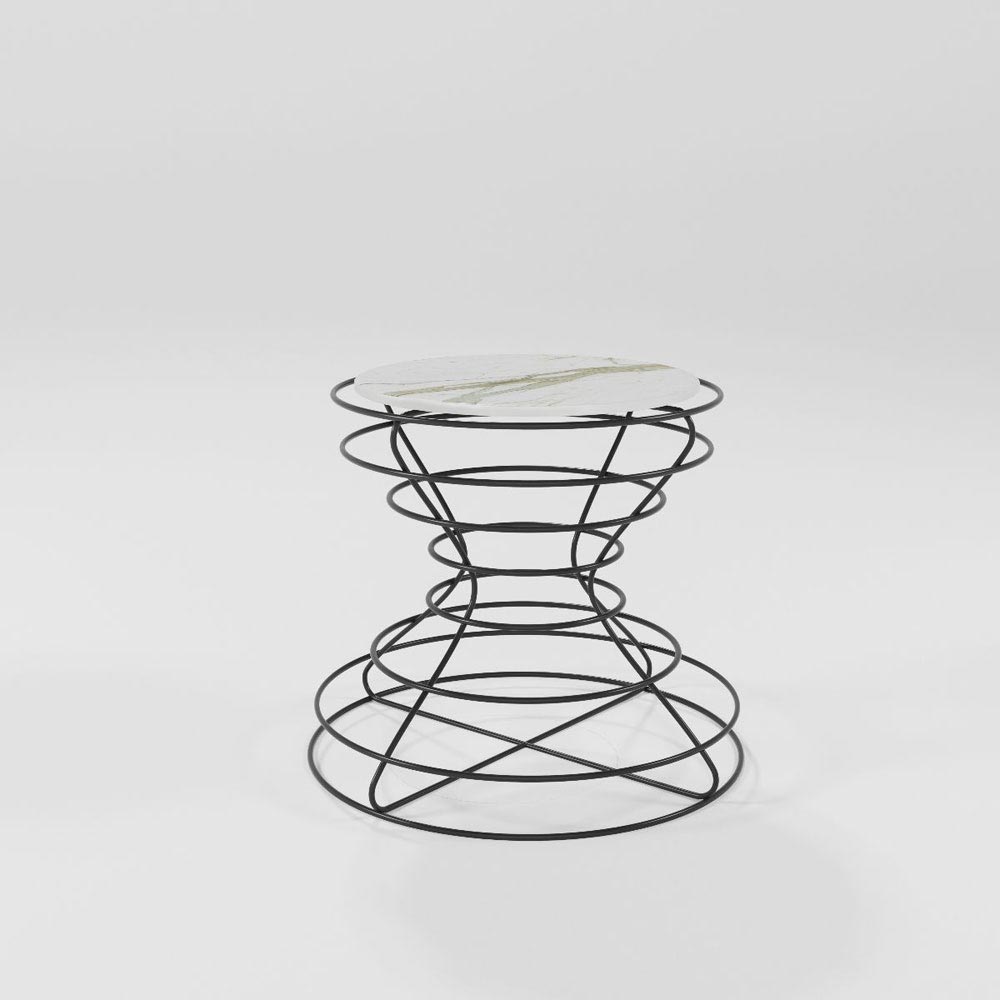 Hourglass Bedside Table Barel FCI London