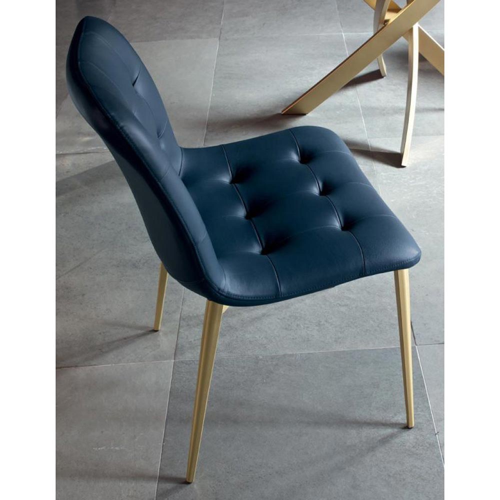 Kuga Metal Frame Dining Chair by Bontempi