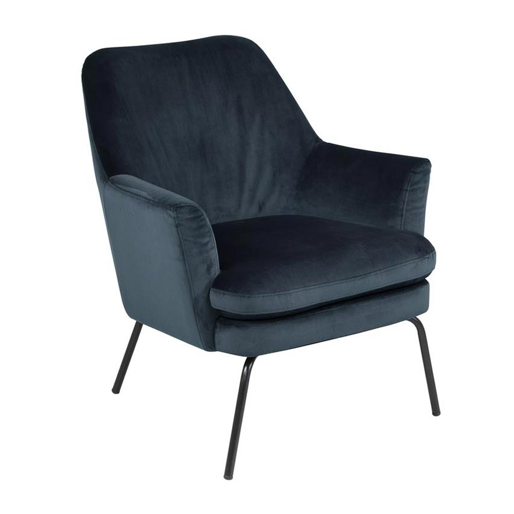 chisa navy blue armchairdk modern  fci london