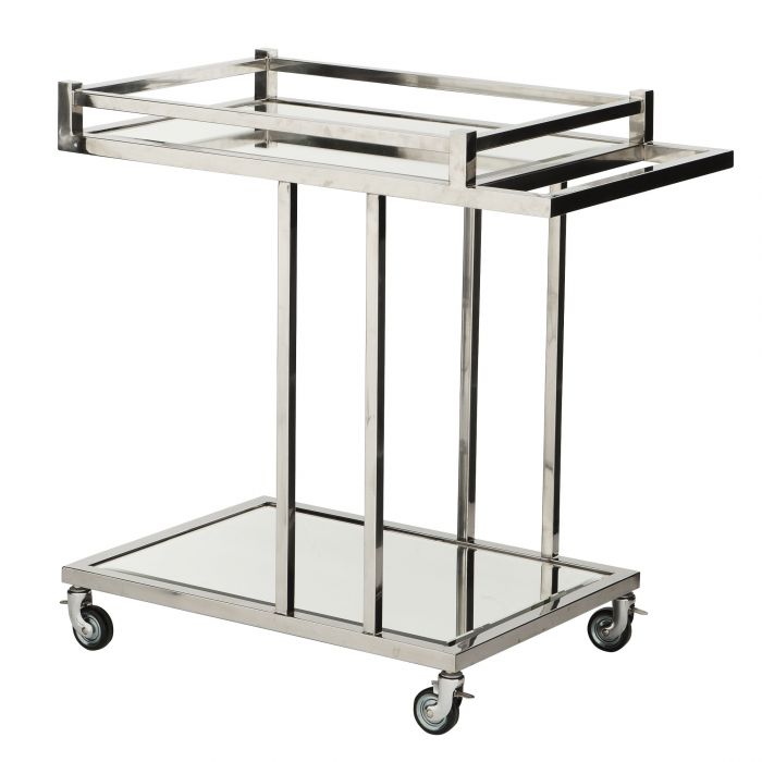 Beverly Hills Stainless Steel Bar Trolley Eichholtz