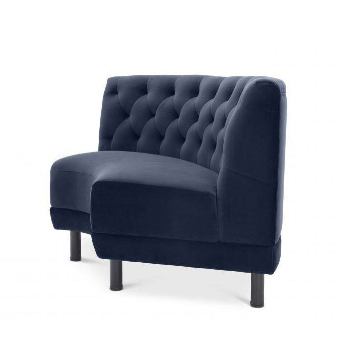Rochdale Savona Midnight Blue Velvet Sofa by Eichholtz
