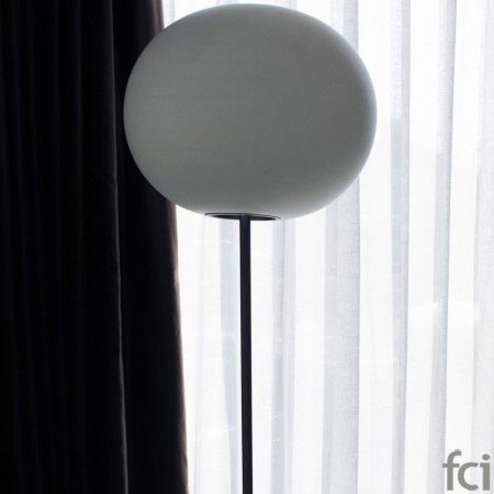 T2 Glo Ball Floor Lamp In White By Flos, Ball Floor Lamp Uk
