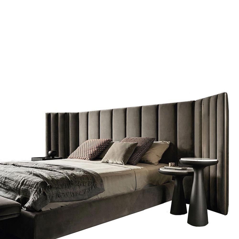 Yuki Double Bed by Gallotti and Radice - elegant Italian double bed for a quiet luxury bedroom