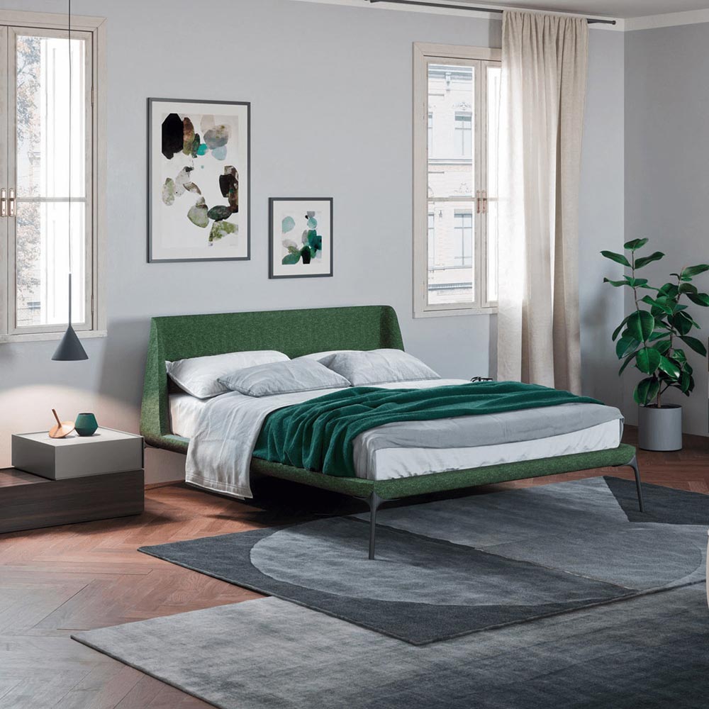 Velvet Double Bed by Novamobili