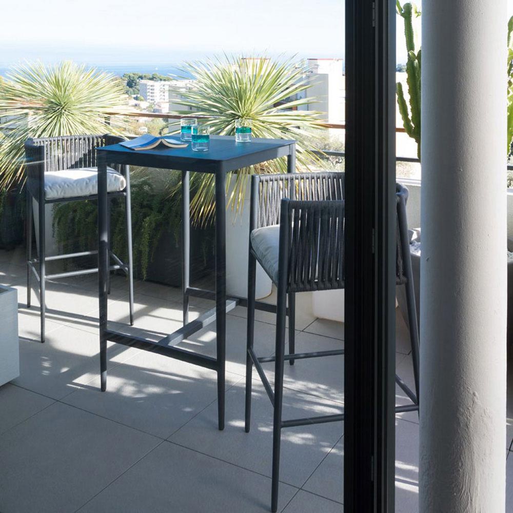 Luce Tall Square Outdoor Table By Unopiu